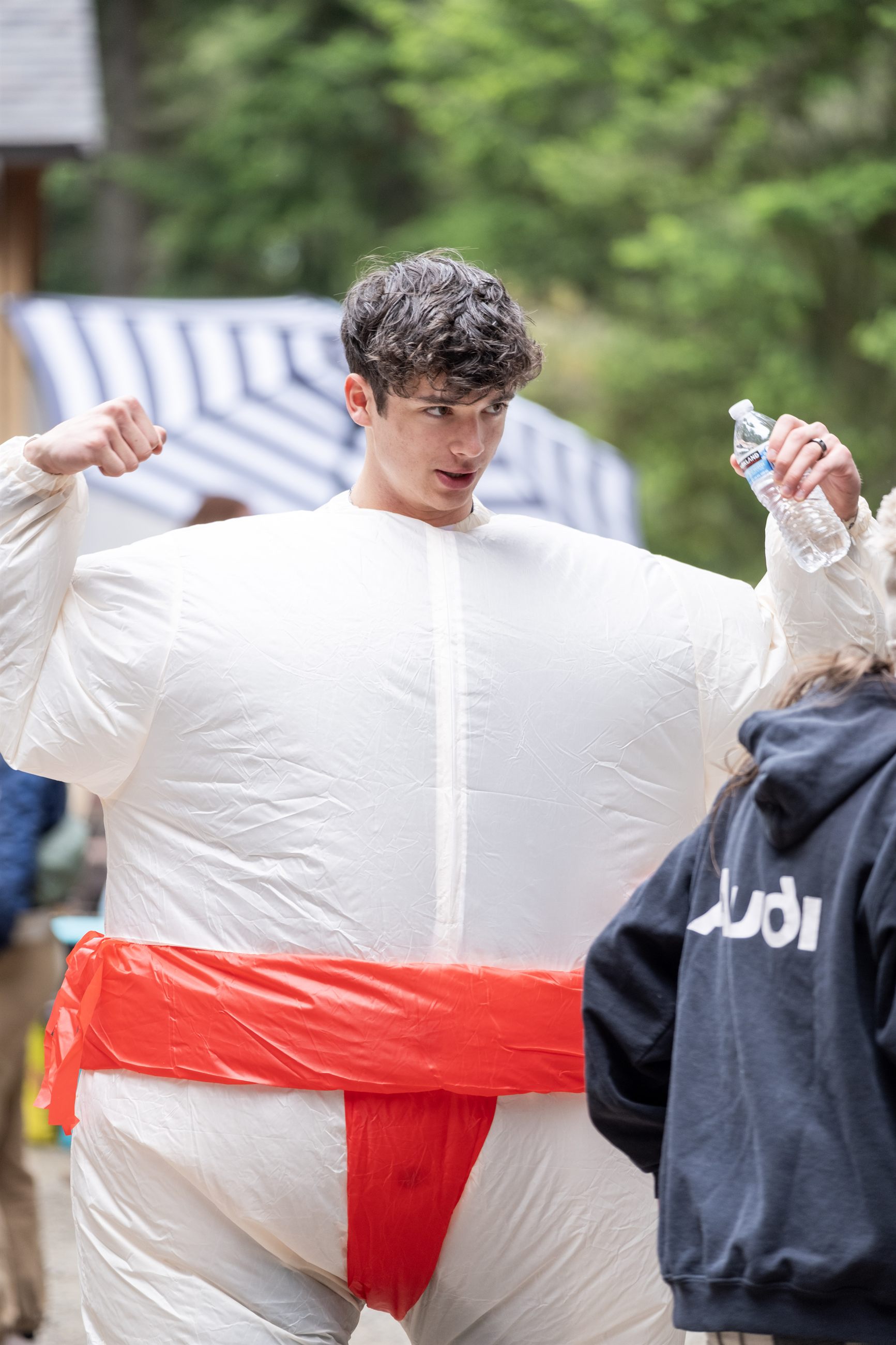 Festival operations crew supporting live production.