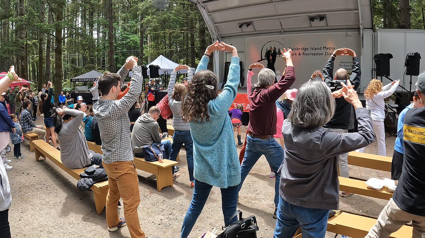 Festival audience gathered during a live cultural performance.